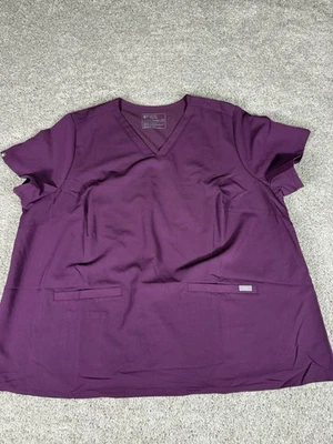 Figs Casma Scrub Top Shirt Purple Size 5X Workwear WOMEN'S NWT - Image 1 of 4