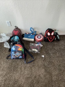 Large Lot Marvel/disney Collectible Backpacks Purses Wallets 11 Total - Picture 1 of 7