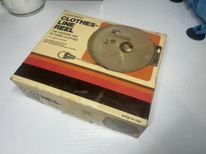 Cordomatic Clothes-Line Reel – Retractable Vintage Clothesline 40ft – Open Box - Picture 1 of 10
