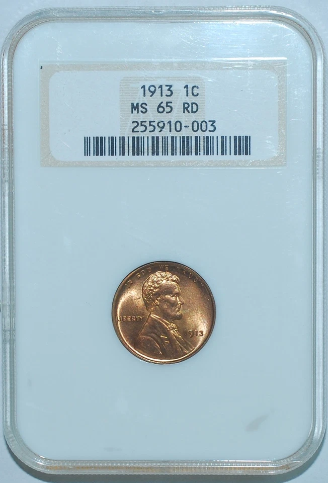 1913 NGC MS65RD Red Lincoln Wheat Cent - Image 1 of 2