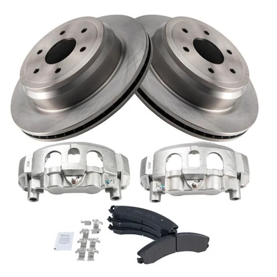 Rear Brake Pad & Rotor Kit Fits 16-21 Nissan TITAN XD - Изображение 1 из 4