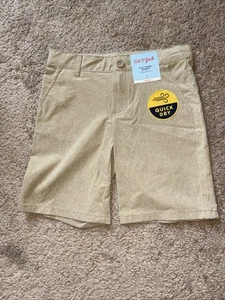 Boys Flat Front Shorts Khaki Color Size 7 FREE SHIPPING - Picture 1 of 3