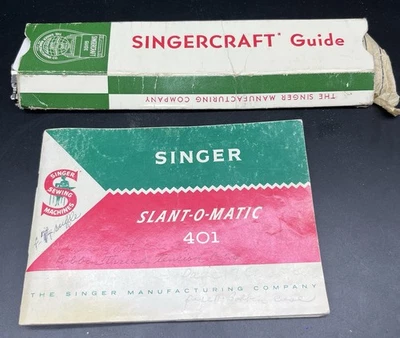 Libro de instrucciones y guía Singercraft vintage de costura - Slant-O-Matic 410 Foto 1 de 3