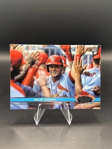 2023 Topps Stadium Club Nolan Gorman RC "1992 Design Variation" SSP Rookie - Bild 1 von 2