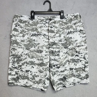 Pantalones Cortos Rothco Para Hombre Grandes Blanco Gris Digital Camuflaje BDU Carga Aire Libre Informal Foto 1 de 4