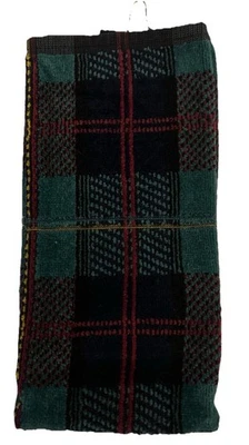 Plaid Golf Towel The Links Collection -1888 Mills With Clip. New
