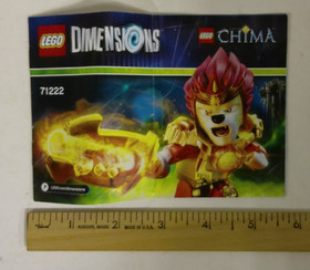 LEGO Dimensions Chima #71222 Instruction Book Manual ONLY