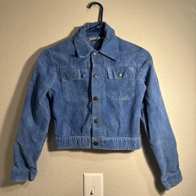 Time And Place Girl’s Size 5 Blue Cordoroy Jacket  - Image 1 of 4