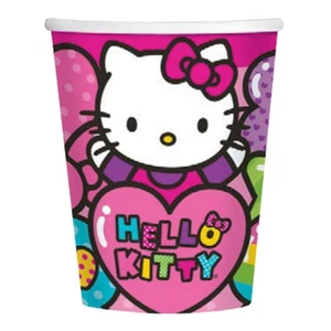 Hello Kitty Rainbow Paper Cups Birthday Party Supplies 9 oz 8 Per Package NEW - Picture 1 of 1