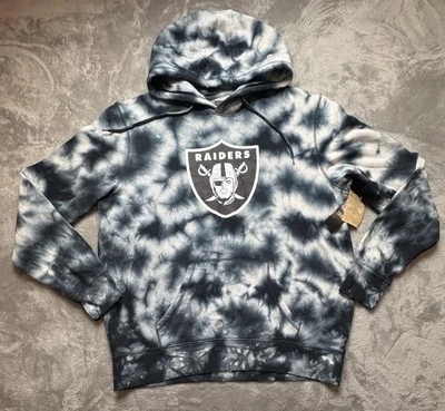 ¡NUEVO CON ETIQUETAS! Sudadera con capucha para hombre New Era negra Las Vegas Raiders Team Tie-Dye 2XL Foto 1 de 4