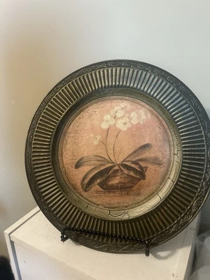 Cargador de placa decorativo de 8 piezas de 12,5 pulgadas con diseño floral  Foto 1 de 3