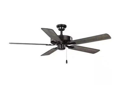Progress Lighting AirPro Builder Fan 52 in. Matte Black Ceiling Fan w/Remote - Image 1 of 4