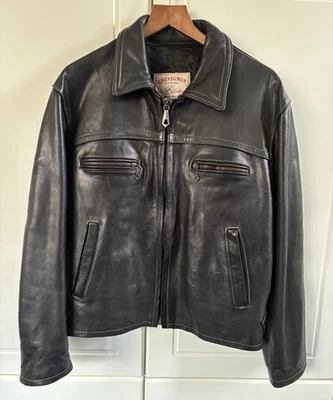 Chevignon Lederjacke L Schwarz, top Zustand  - Bild 1 von 4