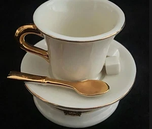 "Retired" Lenox Treasures Schmuckschatulle "Time For Tea" - Bild 1 von 6