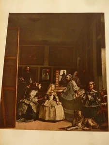 Velazquez The Maids of Honor Druck Vintage Abrams Kunst - Bild 1 von 3