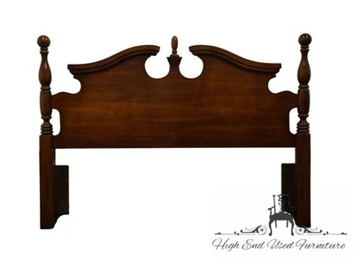 HIGH END Solid Cherry Traditional Style Queen Size Pediment Headboard 828-957... - Image 1 of 4