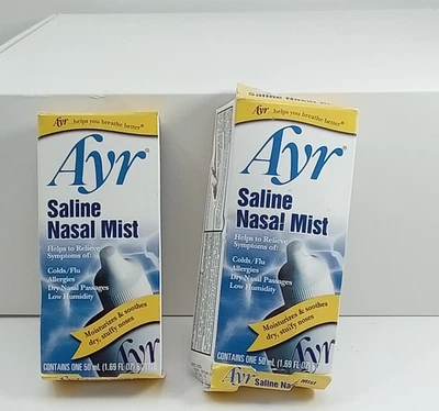 2 Ayr солевой назальный туман, для ежедневного физиологического ухода за носом, 50 мл - Изображение 1 из 2