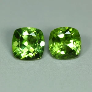2.00 Cts_Matching Pair_6 MM_100 % Natural Unheated Green Peridot_Pakistan - Bild 1 von 3