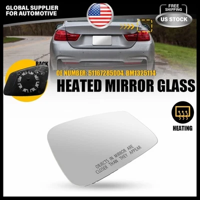 1/2SET Passenger Heated Outer Rear View Mirror Glass For BMW 320i 328d 328i 428i - Image 1 of 4