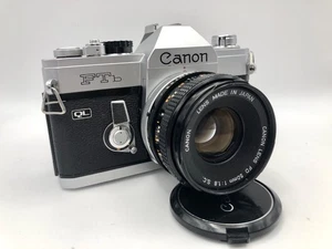 Canon FTb QL 35mm black film camera & FDn 50mm F/1.8 - Picture 1 of 20