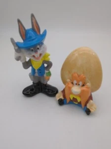 1993 Warner Bros. Looney Tunes Yosemite Sam & Bugs Bunny Salt And Pepper Shakers - Picture 1 of 4