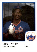 1986 Little Falls Mets ProCards #22 Luis Natera Dominican Republic Baseball Card