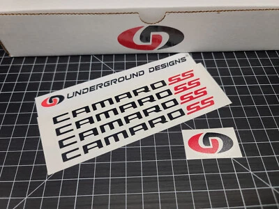 Calcomanías Camaro SS (4pk) Rueda de Carreras 6" Mini Acento Pegatinas Super Sport LSX LTX Foto 1 de 4