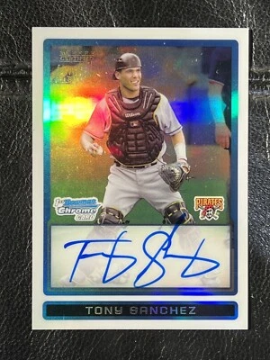 TONY SANCHEZ 2009 Bowman Chrome Refractor Auto 94/500 1st - Image 1 of 2