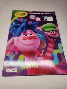 Crayola Trolls World Tour,Color & Sticker Activity Troll Coloring Book - Picture 1 of 2