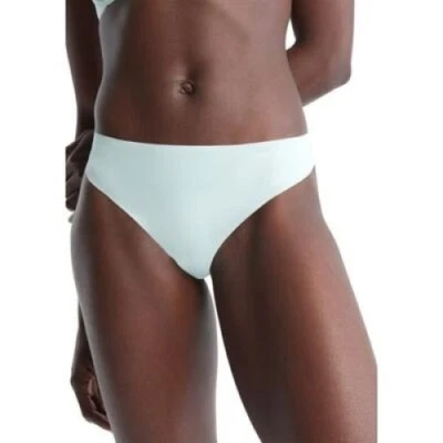 CALVIN KLEIN Mujer Invisible Tanga Ropa Interior D3428 Azul Claro Talla L Foto 1 de 2