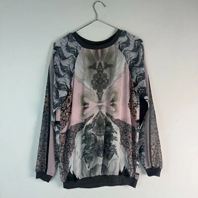 Blusa de cizalla vintage Clover Canyon EE. UU. con manga larga para mujer’s Foto 1 de 4
