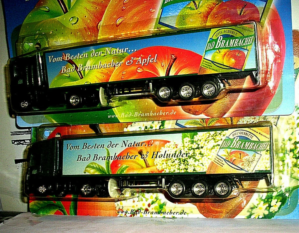 42-P 2 LKW SUCCO DI MELA BEVANDA Bad Brambacher Apfel + Bad Brambacher Holunder  - Immagine 1 di 1