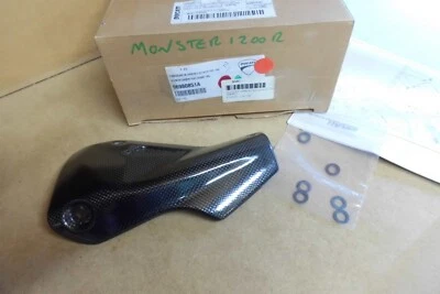 DUCATI MONSTER 1200 R  2016/2017  GENUINE NEW CARBON HEAT GUARD - # 96980851A - Image 1 of 2