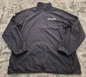 Adidas Full Zip Jacket Black Embroidered AIG WOMANS OPEN Golf Logo Jacket XL - Picture 1 of 10