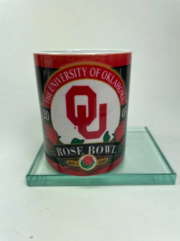 Rose Bowl Coffee Mug 2003 OU The Oklahoma University Sooners 12 oz Souvenir B6 Cover