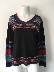 IVKO V-Neck Sweater Jumper multicolor size M