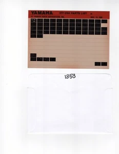 Yamaha '81 DT125H Parts List Manual Microfiche - Picture 1 of 1