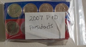 2007 4 presidentia coin set BU United States $1 Coins - Picture 1 of 4