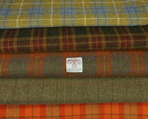 Harris Tweed Fabric  100% wool Craft Material  50cm x 25cm  - various Colours - Picture 1 of 24