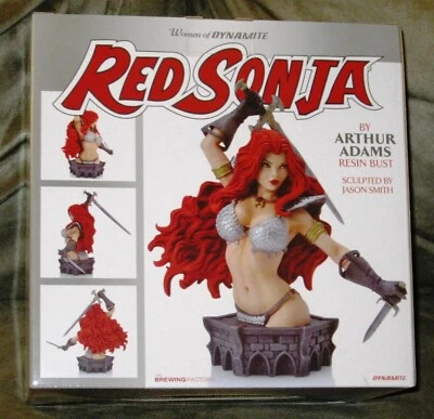 Busto de resina Sonja roja de dinamita de Arthur Adams variante en blanco y negro - NUEVO Foto 1 de 4