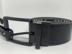 Belt Guess Men L 38-40 Black Buckle Brown Reversible 11GO020006 MSRP $48 New - Picture 1 of 8