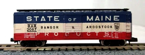 N Scale MRC 8030 State of Maine 40' Single Door Boxcar 2087 - Picture 1 of 3
