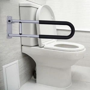 Faltbare Handicap Haltegriffe Reling WC Handläufe Badstütze Sicherheitsgeländer - Bild 1 von 10