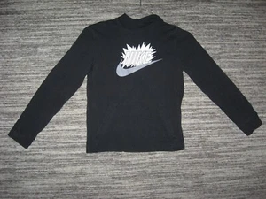 Nike Hoodie Black with Comic Logo Check Boys Size Small - Picture 1 of 15