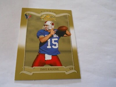 DAVE RAGONE 122/900 ROOKIE CARD HOUSTON TEXANS 2003 DONRUSS CLASSICS - Image 1 of 2