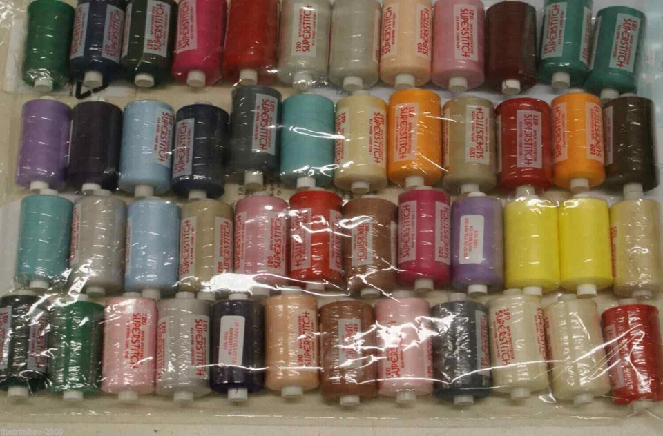 Superstitch 500 Yard Mixed Colours Sewing Polyester Thread 120s  x 50 Reels - Image 1 of 1