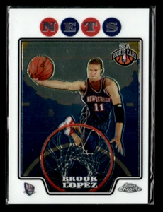 2008 Topps Chrome #190 Brook Lopez - Picture 1 of 2