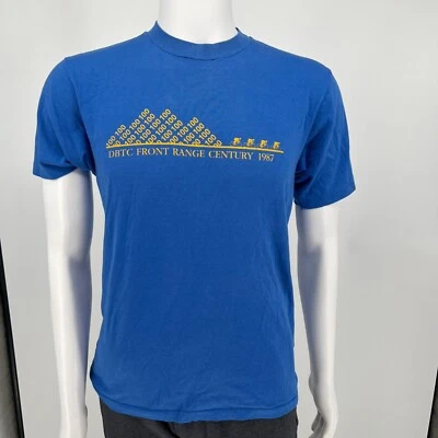 Camiseta vintage DBTC Front Range Century 1987 Hanes Fifty-Fifty (pequeña) Foto 1 de 4