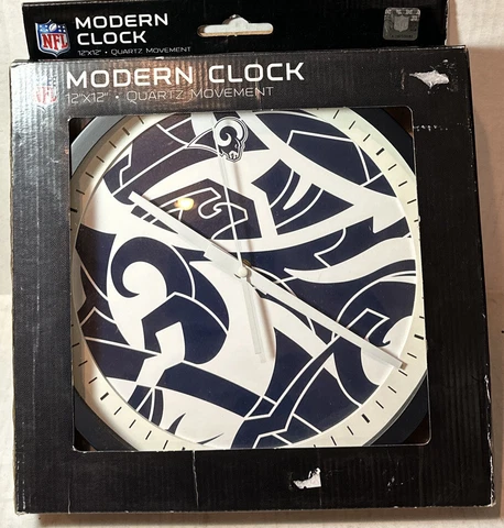 ⚡️Imperial International 12” Inch NFL Rams FIT Modern Clock Cover