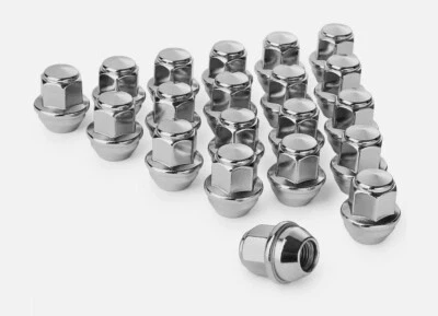 20 хромированных зажимных гаек в заводском стиле от оригинального производителя для Ford Fusion Focus Escape Lincoln 12x1,5 - Изображение 1 из 4